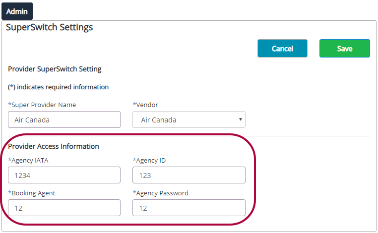 Activating The Superswitch For Air Canada Direct Connect Nexonia